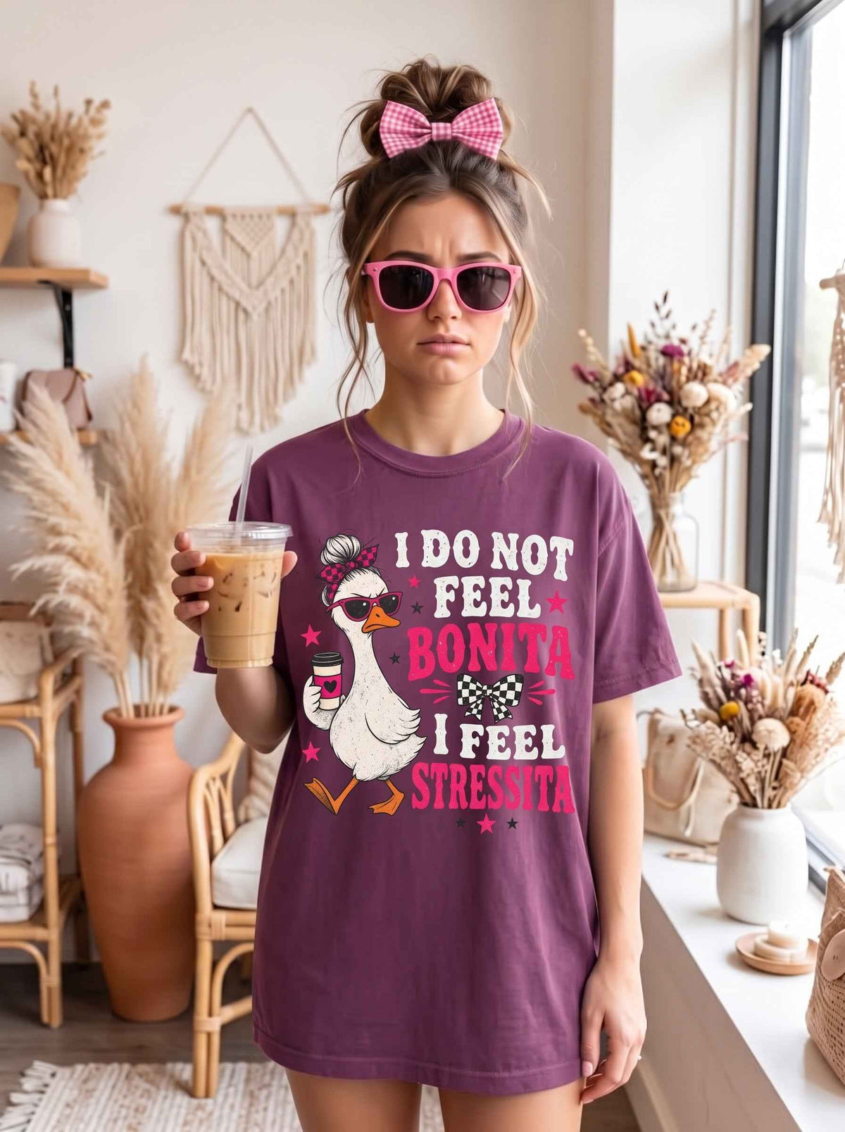 Bonita Stressita Graphic Tee — Funny Goose Sarcastic Statement Shirt - DreamTeesCo