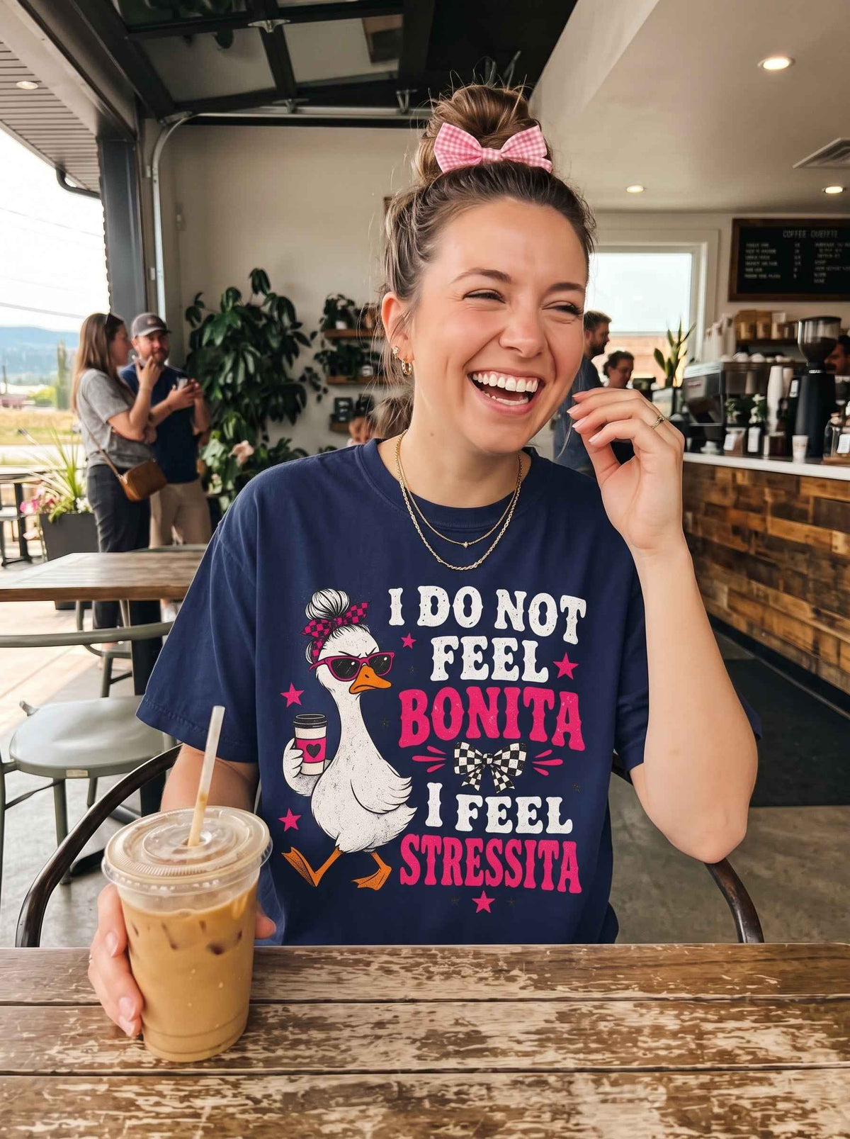 Bonita Stressita Graphic Tee — Funny Goose Sarcastic Statement Shirt - DreamTeesCo