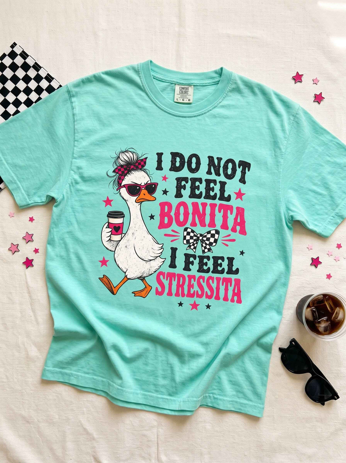 Bonita Stressita Graphic Tee — Funny Goose Sarcastic Statement Shirt - DreamTeesCo